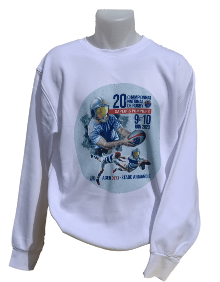 Sweat-shirt "20 ème Championnat National Rugby SAPEURS POMPIERS"