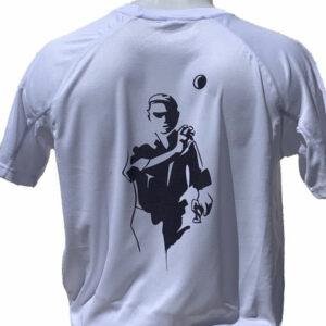 T-shirt blanc Pétanque pour Homme - Vue du dos